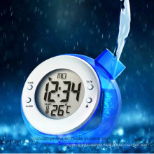 Water Powered Thermometer Clock Used for Promotion Gift